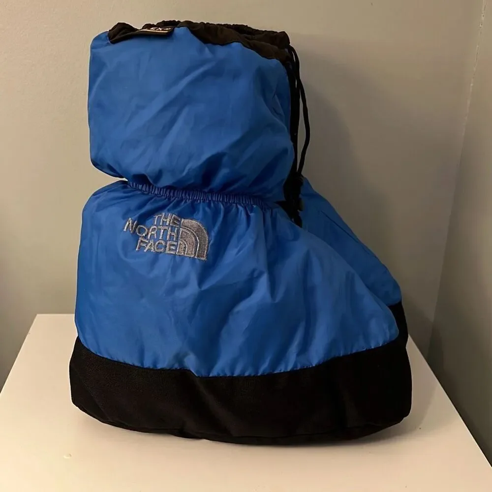 The North Face Kids Blue & Black Label Down Camp Insulated Slipper Booties